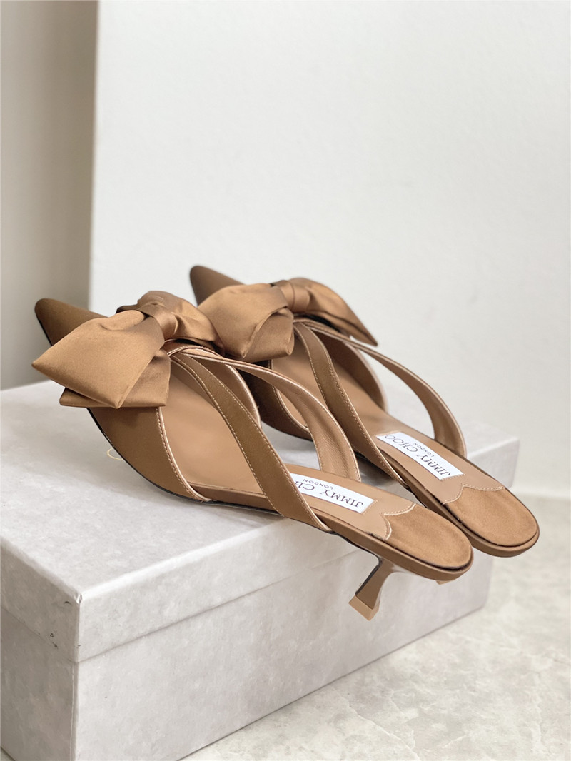 J1m*y Ch00 bow heels dupe bow-embellished sandals