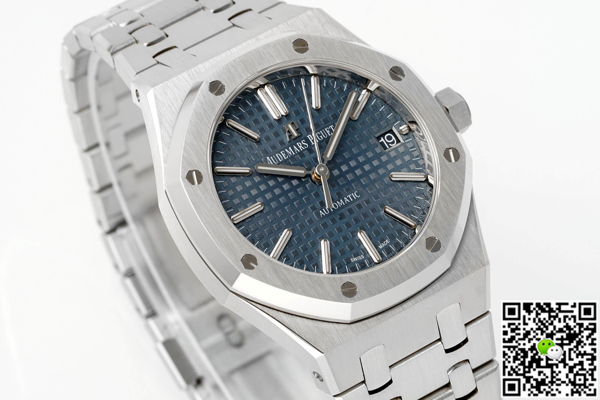 Replica Audemars P1g*et Royal Oak 15450ST.OO.1256ST.03 1:1 Best Edition APS Factory Blue Dial