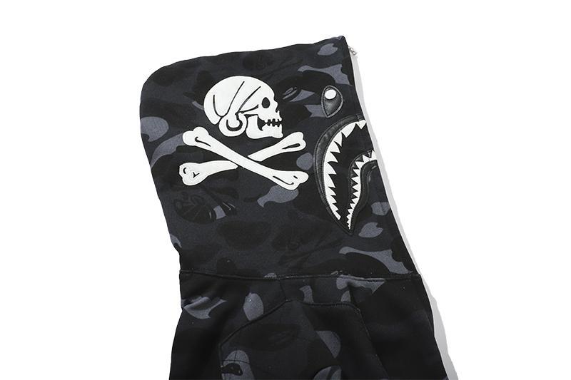 BAPE City Camo Half Shark Full Zip Hoodie