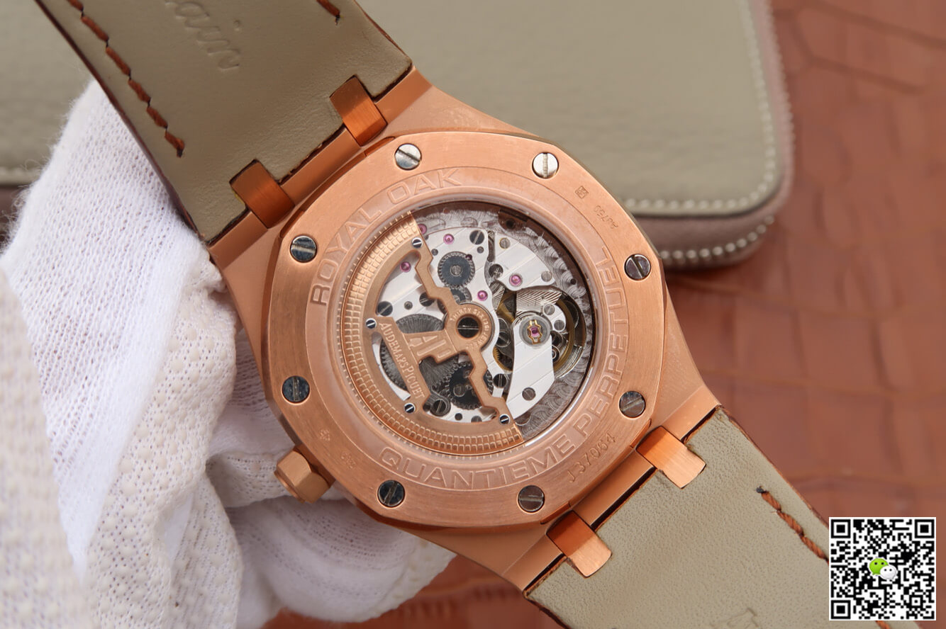 Replica Audemars P1g*et Royal Oak Perpetual Calendar 26574 1:1 Best Edition JF Factory Rose Gold