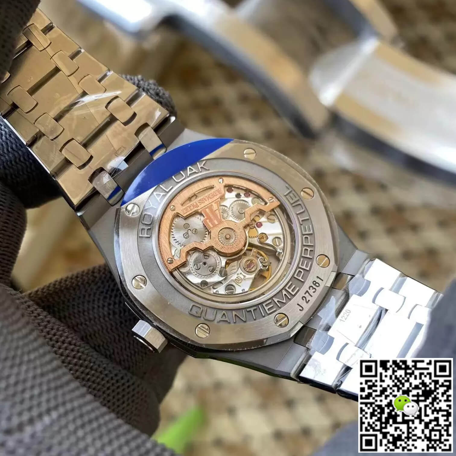 Replica Audemars P1g*et Royal Oak 26613ST.OO.1220ST.01 1:1 Best Edition APS Factory Cyan Blue Dial