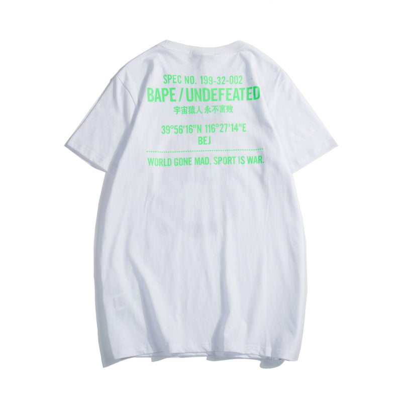 Bape x Undefeated T Shirt Bape Camo College Cotton Tee 1336