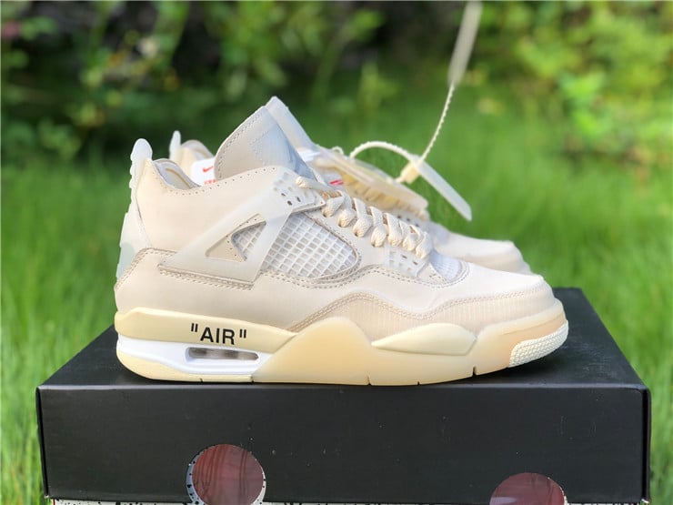 Jordan 4 Retro Off-White Sail Extended Size