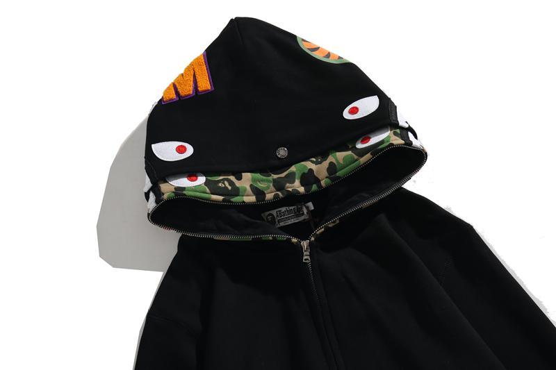 BAPE 2nd Shark Wide Full Zip Double Hoodie