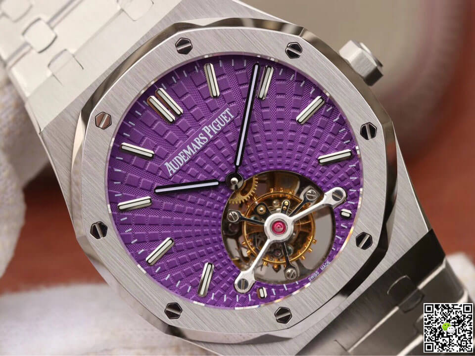 Replica Audemars P1g*et Royal Oak Tourbillon 26522ST.OO.1220ST.01 1:1 Best Edition JF Factory Stainless Steel