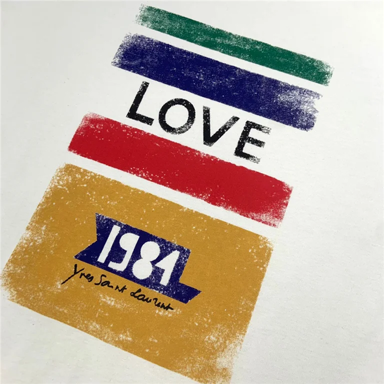 2021ss Sa1nt Lau*nt T Shirt