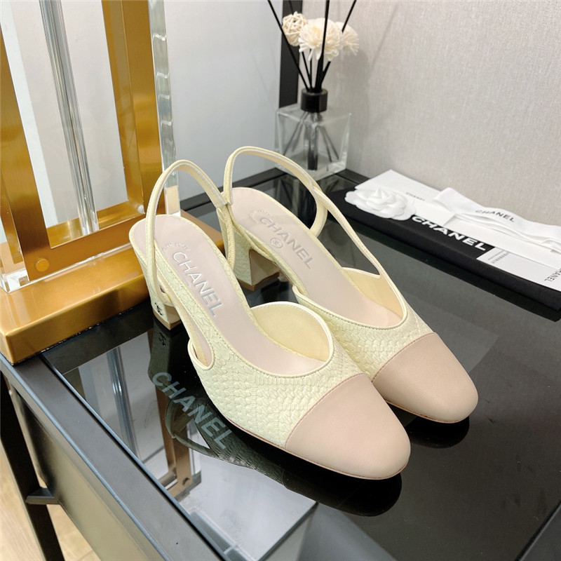 Ch**el Slingback Dupe heels sandals