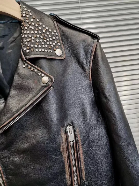 Sa1nt Lau*nt Replica Leather Jacket