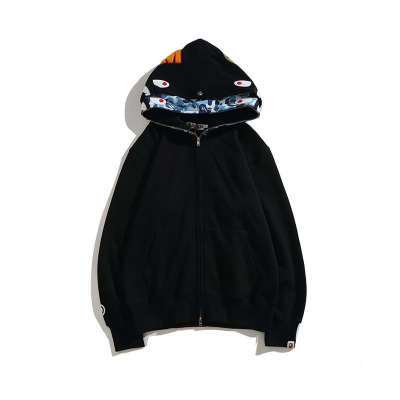 Bape Full Zip Shark Black Hoodie