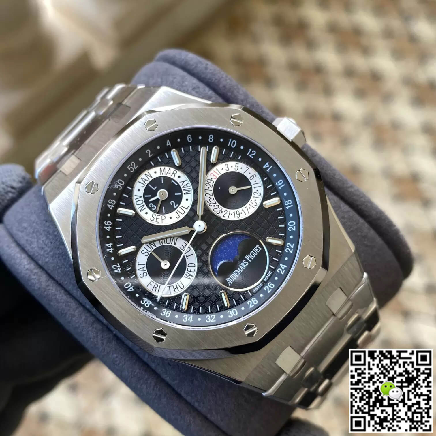 Replica Audemars P1g*et Royal Oak 26597PT.OO.1220PT.01 1:1 Best Edition APS Factory Black Dial