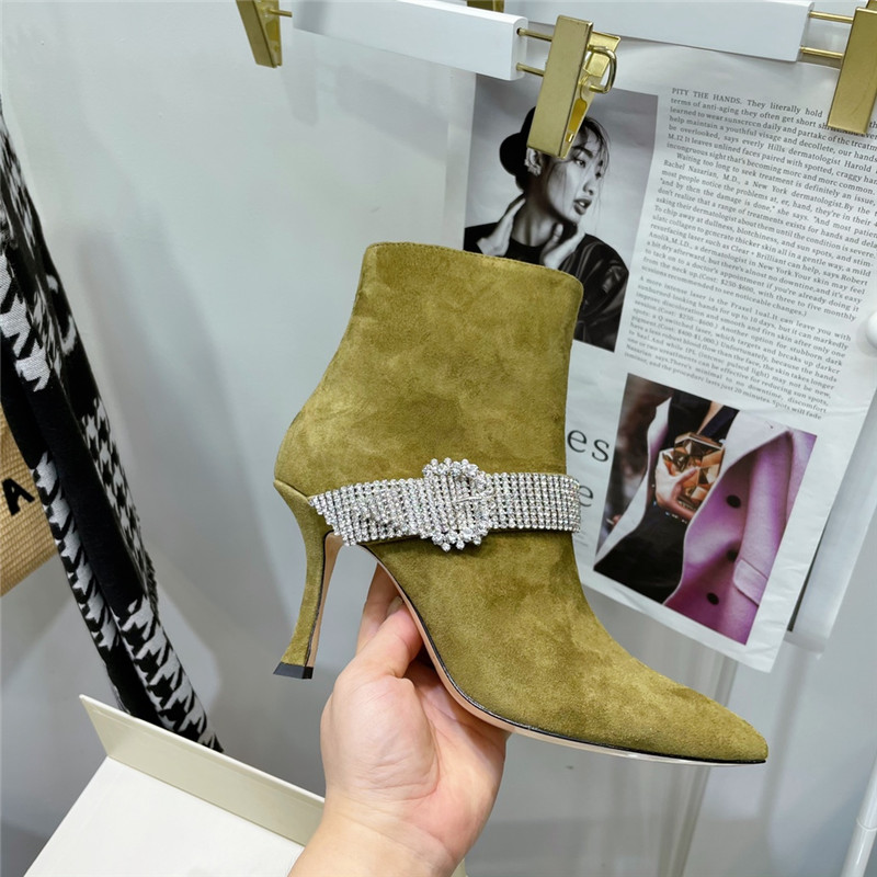 J1m*y Ch00 high heel short boots