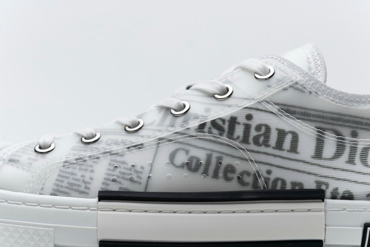 Converse Dupes D10r B23 Oblique Transparency Low H565 White Black