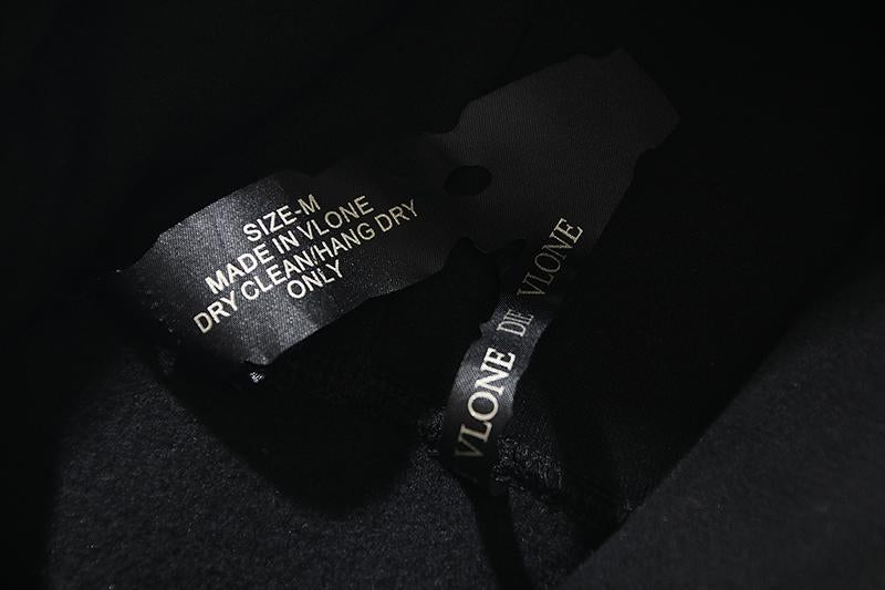 VLONE Staple Tie Dye plus Thickening Black Hoodie