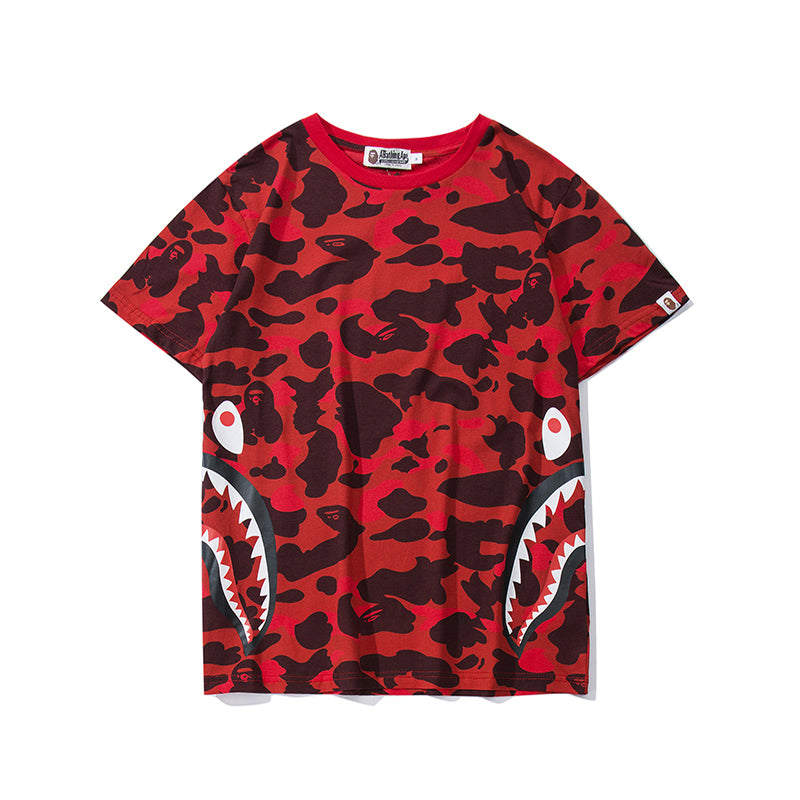 Bape Shark Camo Classic T Shirt 703