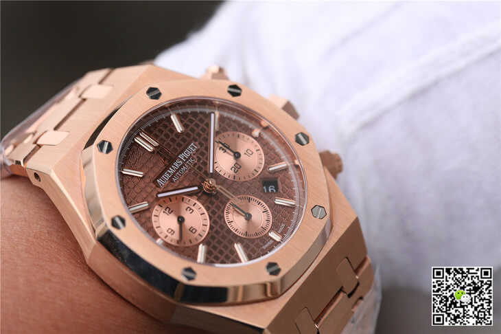 Replica Audemars P1g*et Royal Oak Chronograph 26331OR.OO.1220OR.02 1:1 Best Edition OM Factory Rose Gold