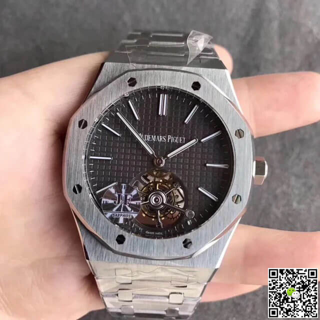 Replica Audemars P1g*et Royal Oak Tourbillon 26510PT.OO.1220PT.01 1:1 Best Edition JF Factory Grey Dial