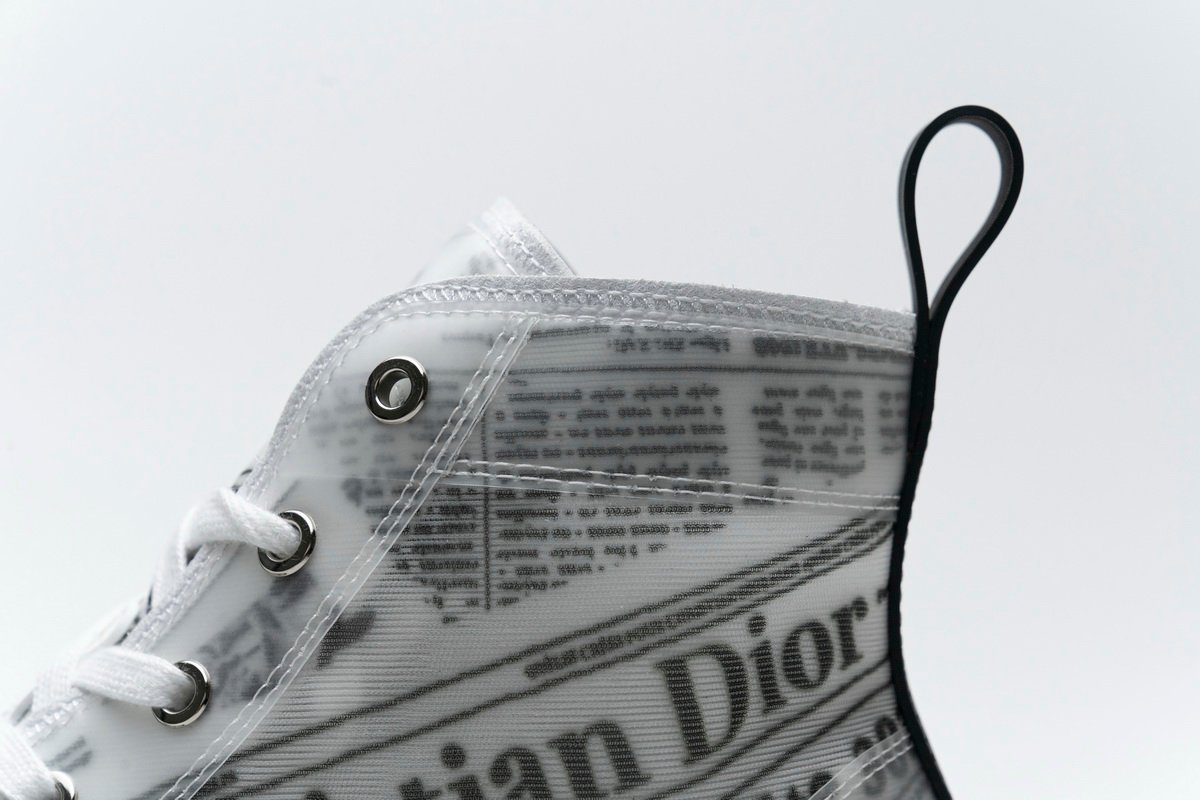 Converse Dupes D10r B23 Oblique Transparency High H565 White Black