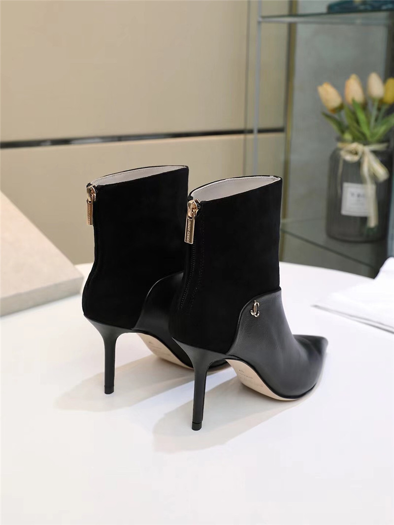 J1m*y Ch00 Pearl Heels Dupe pointed high heel ankle boots
