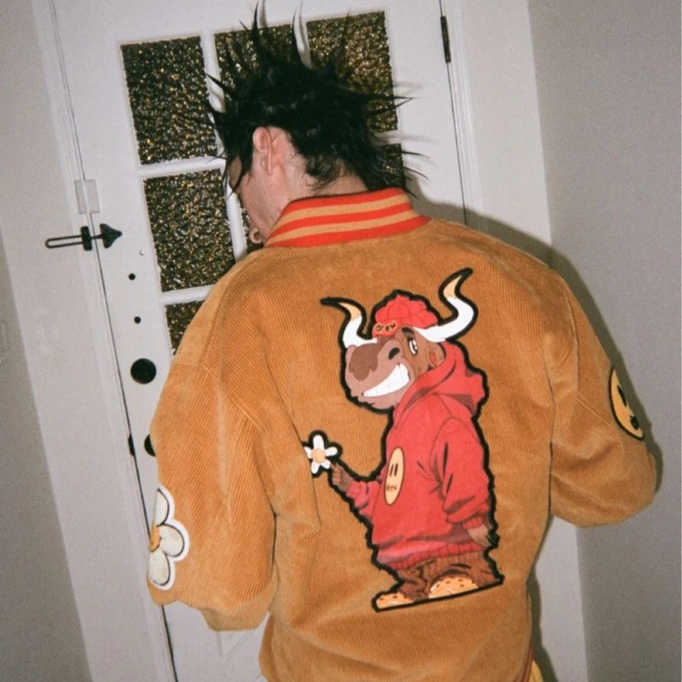 Drew House Corduroy Jacket Baseball Cardigan Sweatshirt