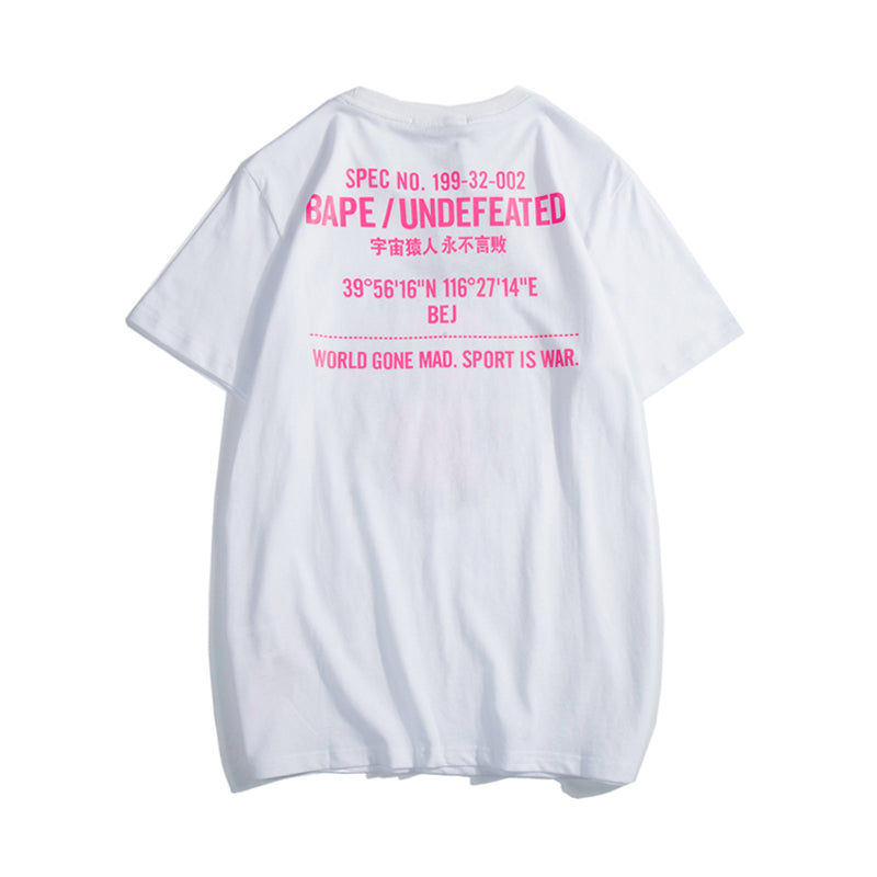 Bape x Undefeated T Shirt Bape Camo College Cotton Tee 1336