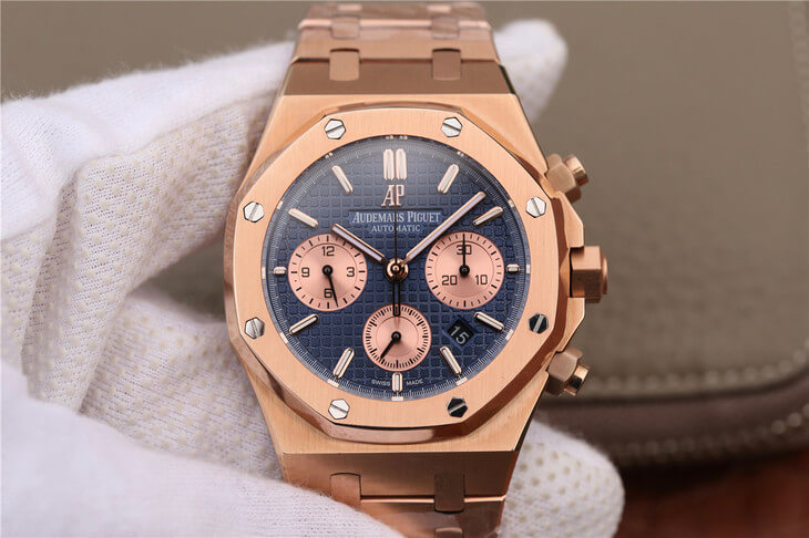 Replica Audemars P1g*et Royal Oak Chronograph 26331OR.OO.1220OR.01 1:1 Best Edition OM Factory Rose Gold