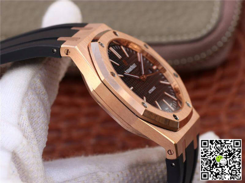 Replica Audemars P1g*et Royal Oak 15400OR.OO.D002CR.01 JF Factory 1:1 Best Edition Swiss ETA3120 Black Dial