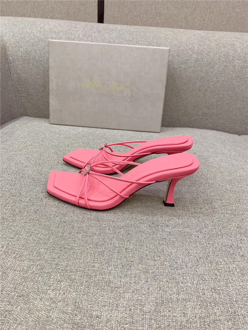 J1m*y Ch00 Heeled Slides