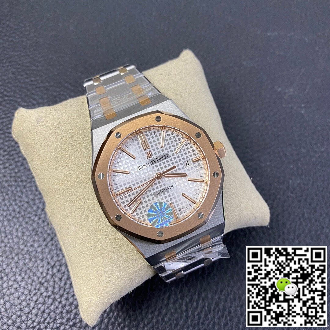 Replica Audemars P1g*et Royal Oak 15400SR.OO.1220SR.01 JF Factory 1:1 Best Edition Swiss ETA3120 Rosegold