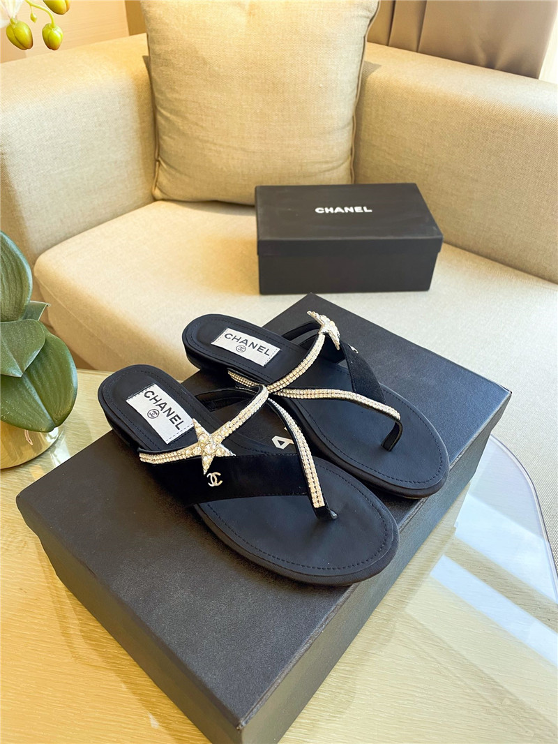 Ch**el Flat Dupes slippers