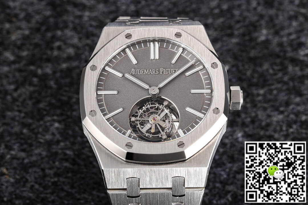Replica Audemars P1g*et Royal Oak Tourbillon 26530TI.OO.1220TI.01 1:1 Best Edition R8 Factory Dark Grey Dial