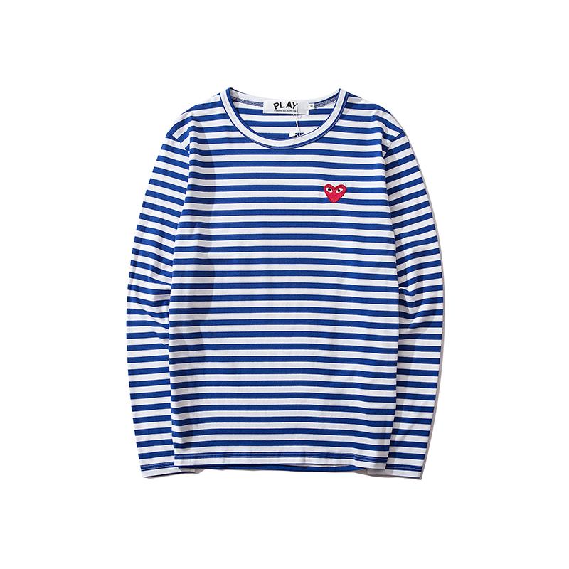 COMME DES GARCONS CDG PLAY Stripe Classical Long Sleeve Shirts