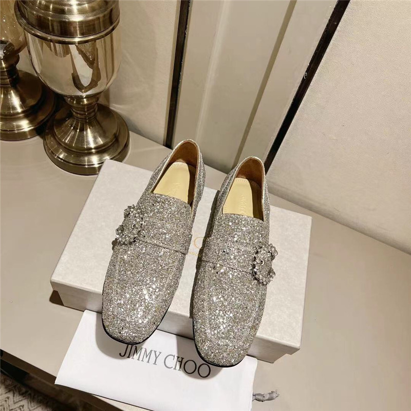 J1m*y Ch00 Deanna Low Heel Loafers