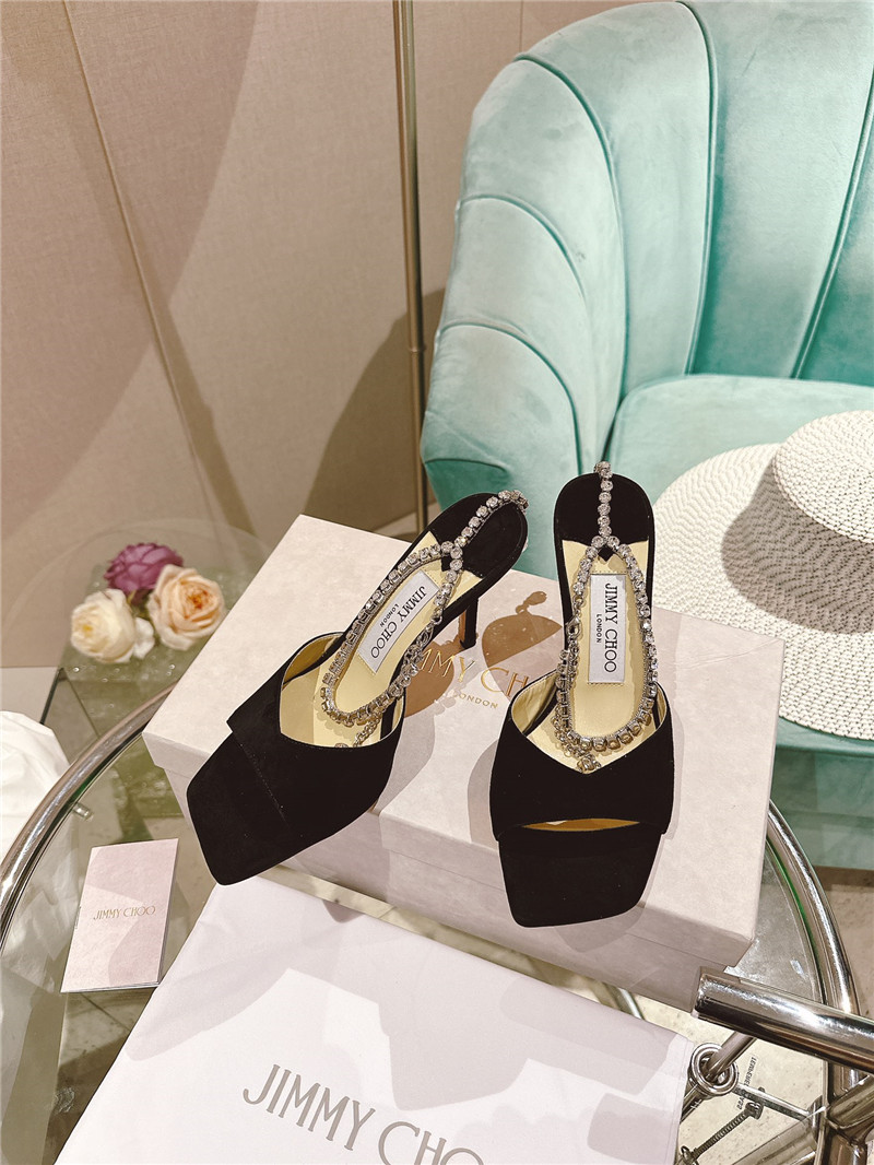 J1m*y Ch00 Pearl Heels Dupe Rhinestone Chain Heels