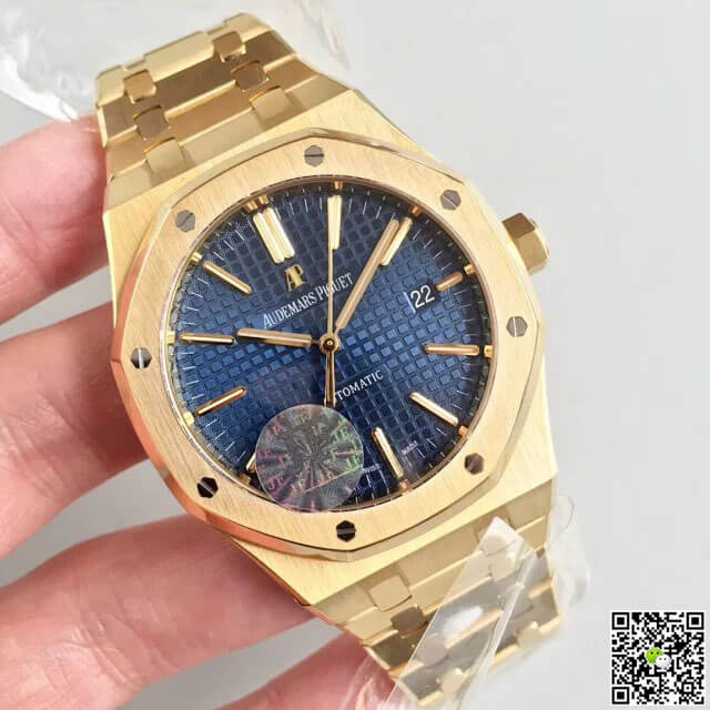 Replica Audemars P1g*et Royal Oak 15400OR 1:1 Best Edition JF Factory Blue Dial