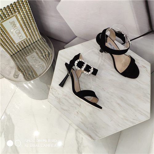 J1m*y Ch00 crystal high heel sandals