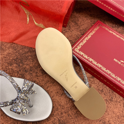 rene caovilla flat sandals