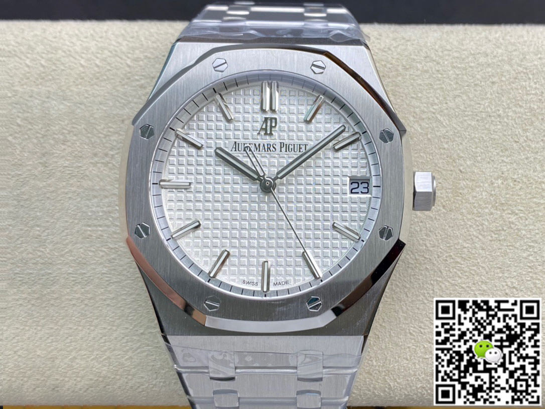 Replica Audemars P1g*et Royal Oak 15500ST.OO.1220ST.04 1:1 Best Edition ZF Factory White Dial