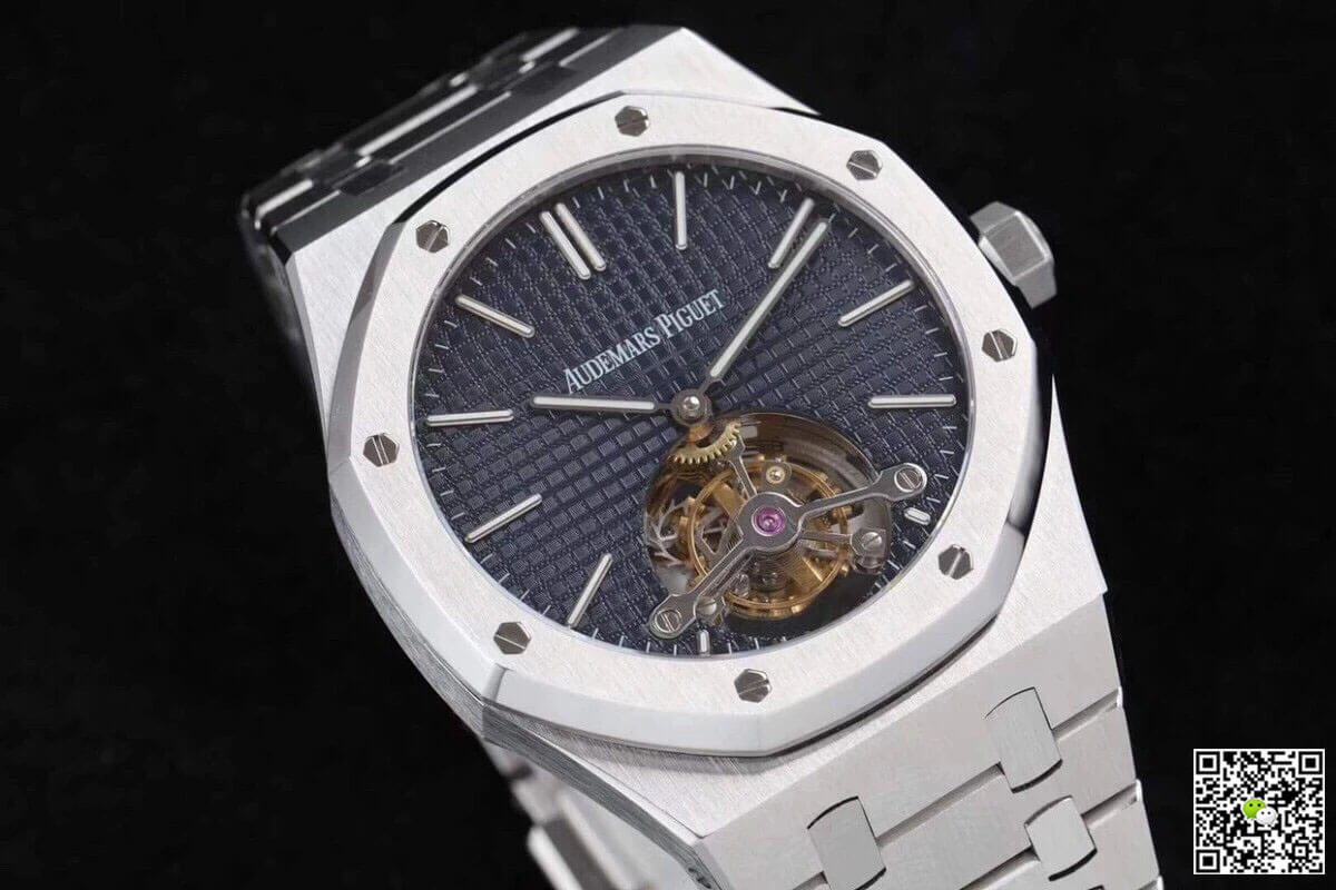 Replica Audemars P1g*et Royal Oak Tourbillon 26510ST.OO.1220ST.01 1:1 Best Edition R8 Factory Blue Dial