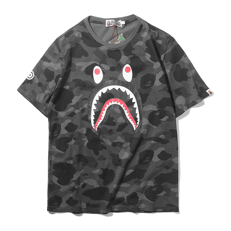 Bape Camo T Shirt Bape Green Blue Purple Grey Classic Cotton Tee 809