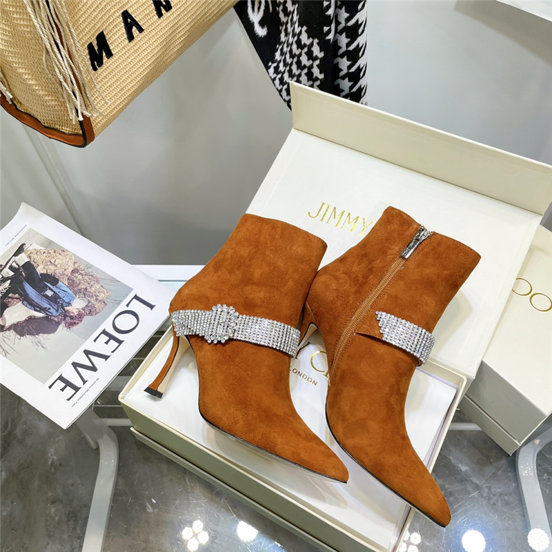 J1m*y Ch00 high heel short boots