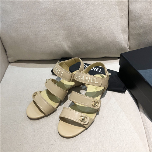 Ch**el flat sandals womens