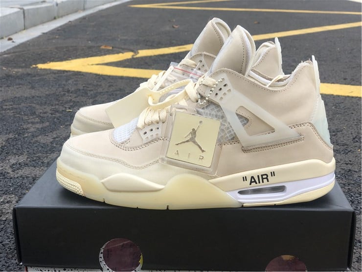 Jordan 4 Retro Off-White Sail Extended Size