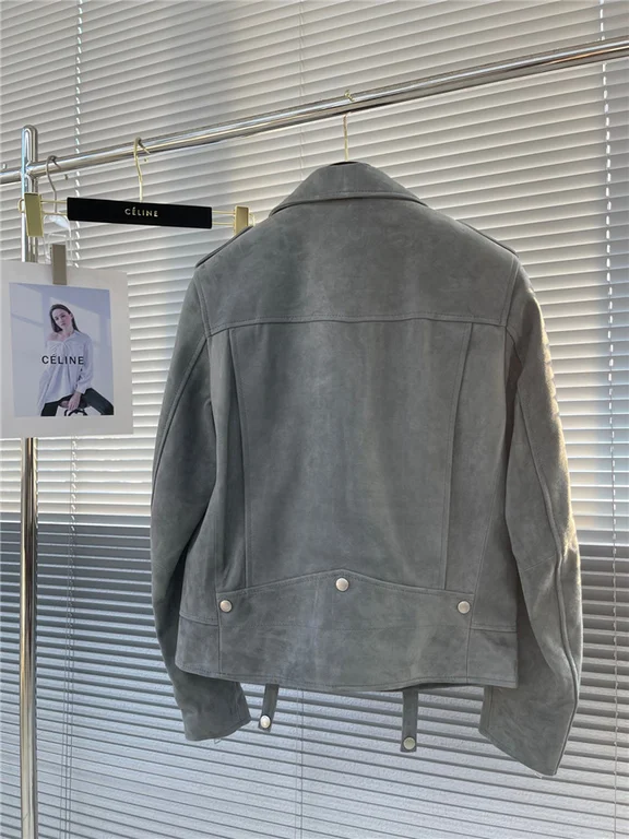 2022fw Sa1nt Lau*nt Real Leather Jacket