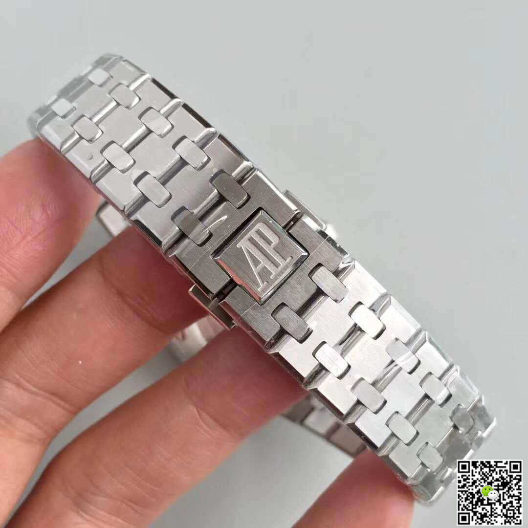 Replica Audemars P1g*et Royal Oak 15400ST.OO.1220ST.01 JF Factory 1:1 Best Edition Swiss ETA3120 Black Dial