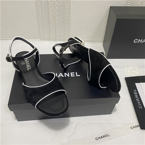 Ch**el flat sandals womens