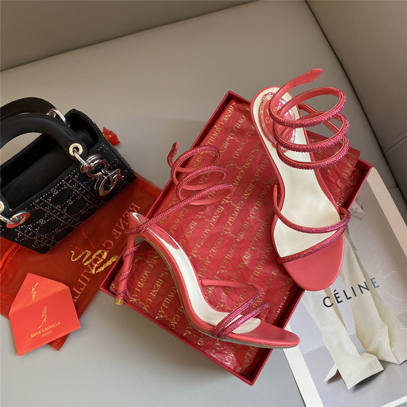 Rene Caovilla Dupe Snake Band Sandals