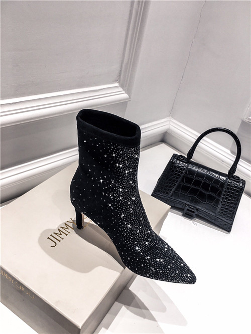 J1m*y Ch00 heel ankle boots