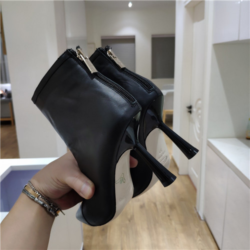 J1m*y Ch00 leather high heel boots