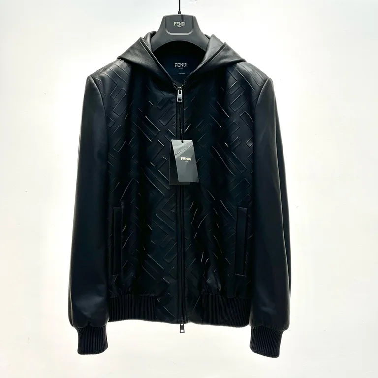 2022ss F**di Real leather Jacket