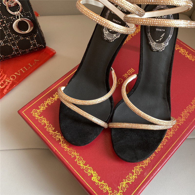 Rene Caovilla Dupe Snake Band Sandals